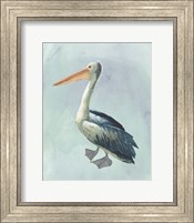 Framed Watercolor Beach Bird VI