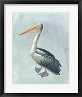 Watercolor Beach Bird VI Framed Print