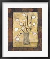 Blooms in Border I Framed Print