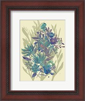 Framed Slate Flowers on Cream II
