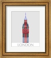 Framed London Big Ben Union Jack