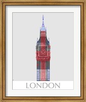 Framed London Big Ben Union Jack