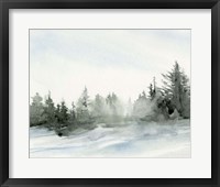 Evergreens in the Distance I Framed Print