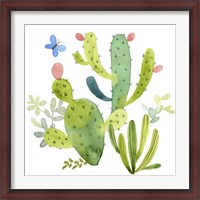 Framed Happy Cactus II