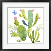 Framed Happy Cactus II