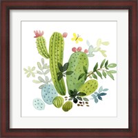 Framed Happy Cactus III
