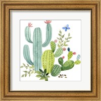 Framed Happy Cactus IV