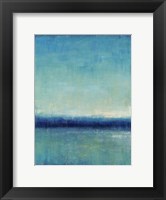 Framed Blue Horizon I