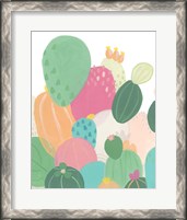 Framed 'Cactus Confetti I' border=