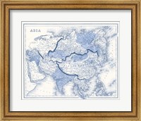 Framed Asia in Shades of Blue