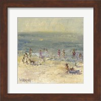Framed Impasto Beach Day II