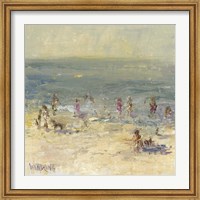 Framed Impasto Beach Day II