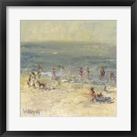 Impasto Beach Day II Framed Print