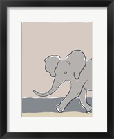 Pastel Zoo III Framed Print