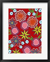 Framed Bright Flowers II