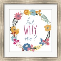 Framed Snarky Florals VII