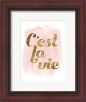 Framed La Vie in Pink IV