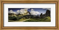 Framed Dolomite Mountain Range