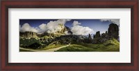 Framed Dolomite Mountain Range