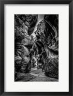 Framed Slot Canyon Utah 8 Black & White