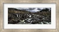 Framed Glen Etive Waterfall Panorama