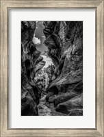 Framed Slot Canyon Utah 12 Black & White
