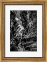 Framed Slot Canyon Utah 12 Black & White