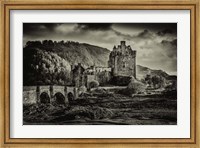 Framed Fairytale Castle Sepia