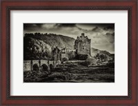 Framed Fairytale Castle Sepia