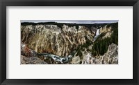 Framed Lower Canyon Yellowstone