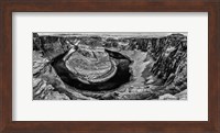Framed Horshoe Bend Black & White