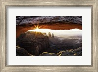Framed Mesa Arch Panorama