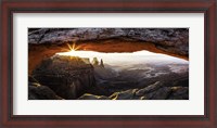 Framed Mesa Arch Panorama 2