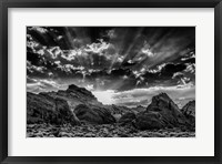 Framed Valley Of Fire 3 Black & White