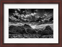 Framed Valley Of Fire 4 Black & White