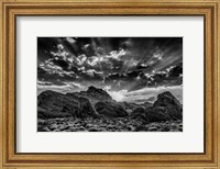 Framed Valley Of Fire 4 Black & White