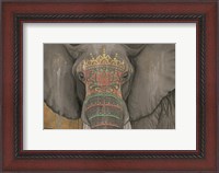 Framed Tattooed Elephant