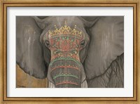 Framed Tattooed Elephant