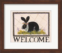 Framed Bunny Welcome