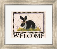 Framed Bunny Welcome