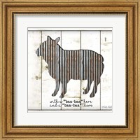 Framed Metal Sheep