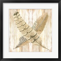 Framed Feathers Crossed I