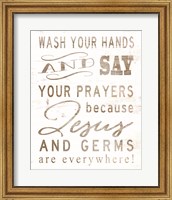 Framed Wash Your Hands