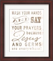 Framed Wash Your Hands