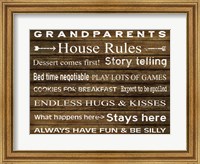 Framed Grandparents House Rules