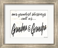Framed Grandma & Grandpa