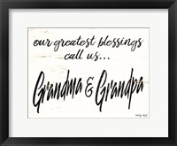 Framed Grandma & Grandpa