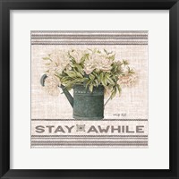 Framed Galvanized Peonies Stay Awhile