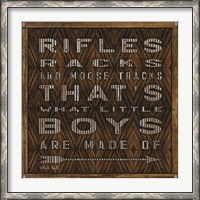 Framed Rifle Racks in Moose Tracks