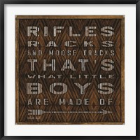 Framed Rifle Racks in Moose Tracks